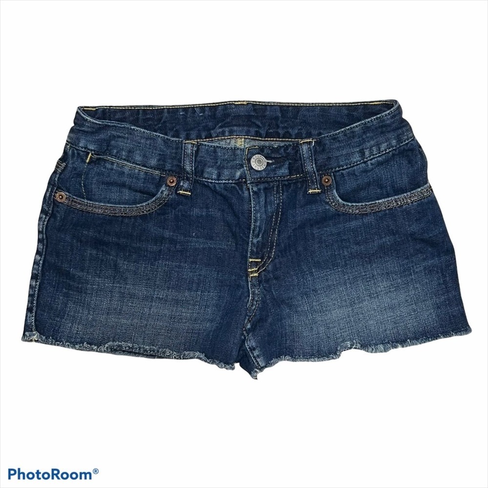 Ralph Lauren Girl’s Denim Shorts cutoff frayed hem 12